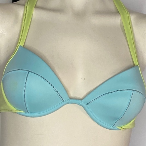 Victoria Secret Padded Zip up back bra Sz 34B - Picture 2 of 6